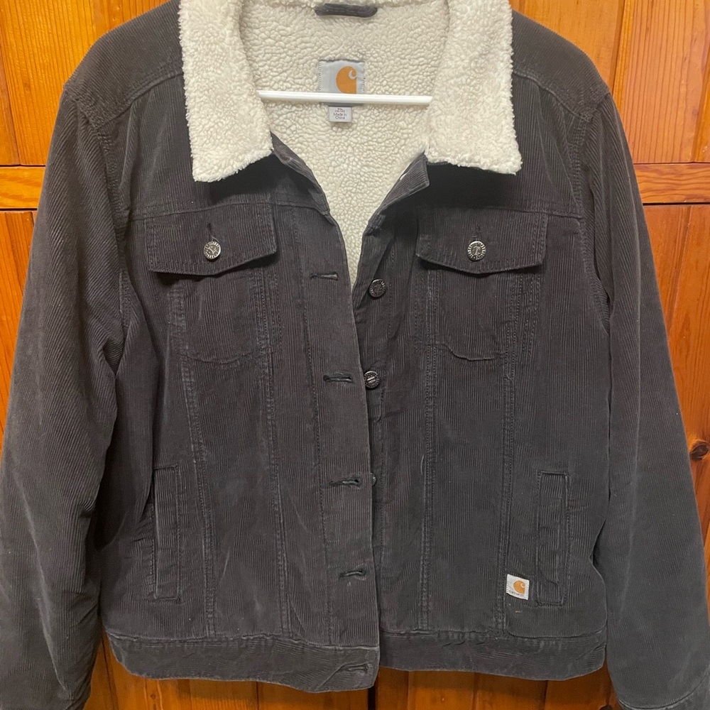 Carhart Corduroy, Sherpa lined women’s XL jacket